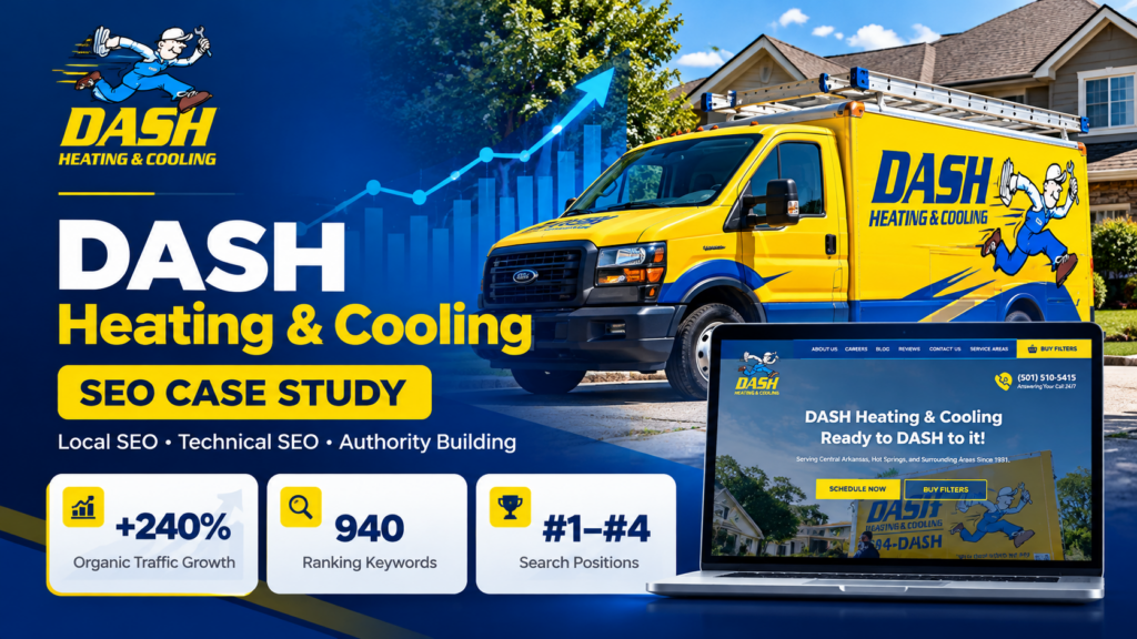 DASH HVAC SEO Growth Case Study