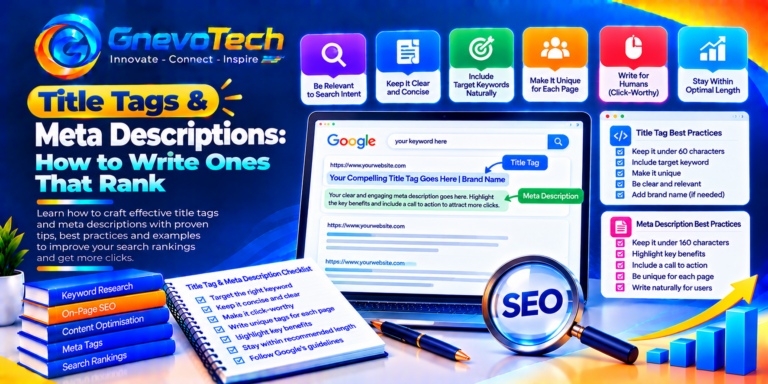 Title Tags & Meta Descriptions How to Write Ones That Rank